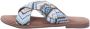 Lazamani Blauwe Dames Slide Sandalen Comfort Stijl - Thumbnail 2