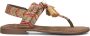 Lazamani Bruin Leren Sandalen 75.119 Brown Dames - Thumbnail 3