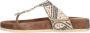 Lazamani Comfortabele Beige Slipper met Decoratieve Teen - Thumbnail 3