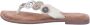 Lazamani Luna Leren Dames Slippers Off-White - Thumbnail 3