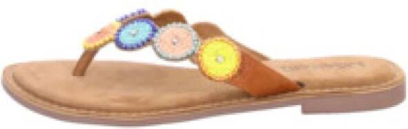 Lazamani Round Beads Slipper Tan-Multi - Foto 4