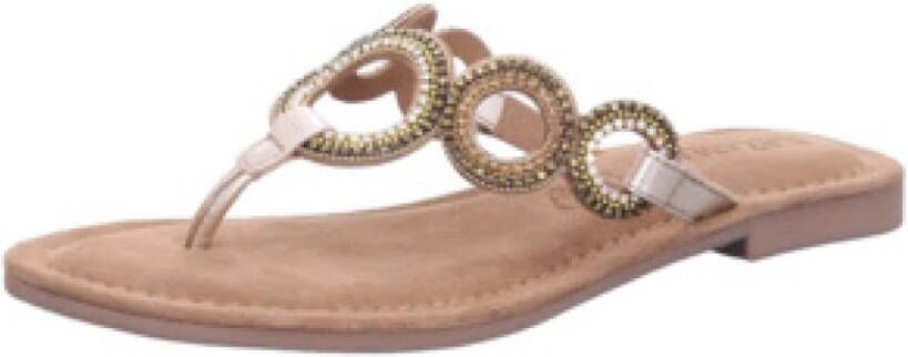 Lazamani Gouden Dames Slippers