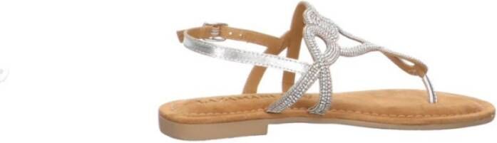 Lazamani Zilveren Sandaal met Strass en Kralen Gray Dames - Foto 5