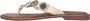 Lazamani Luna Leren Dames Slippers Off-White - Thumbnail 3