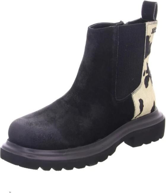 Lazamani Haidy Dames Boots Suede Black White - Foto 10