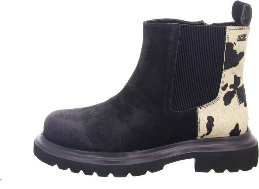 Lazamani Haidy Dames Boots Suede Black White - Foto 2