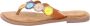 Lazamani Luna Dames Slippers Leer Multi - Thumbnail 1