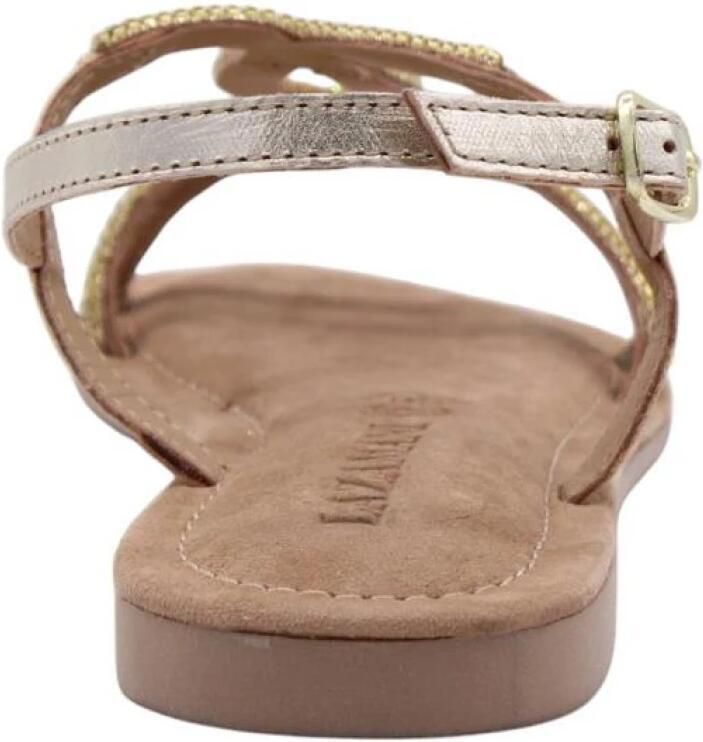 Lazamani Malia Dames Sandalen Leer Gold - Foto 2