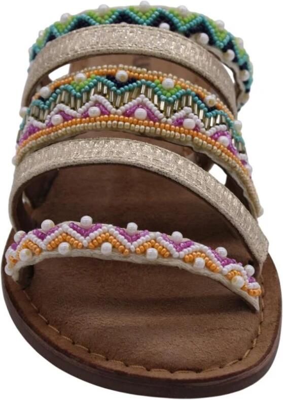 Lazamani Loa Dames Slippers Leer Multi - Foto 4