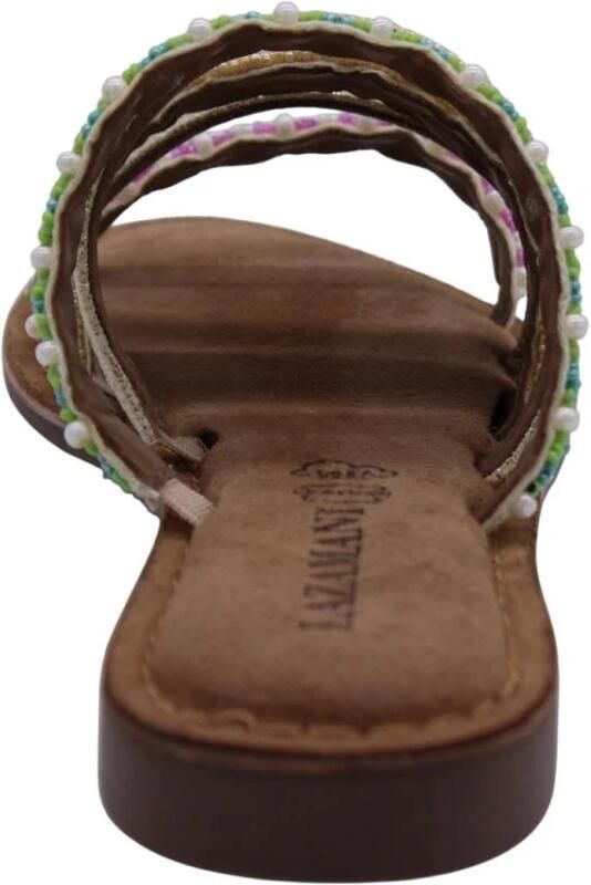 Lazamani Loa Dames Slippers Leer Multi - Foto 5