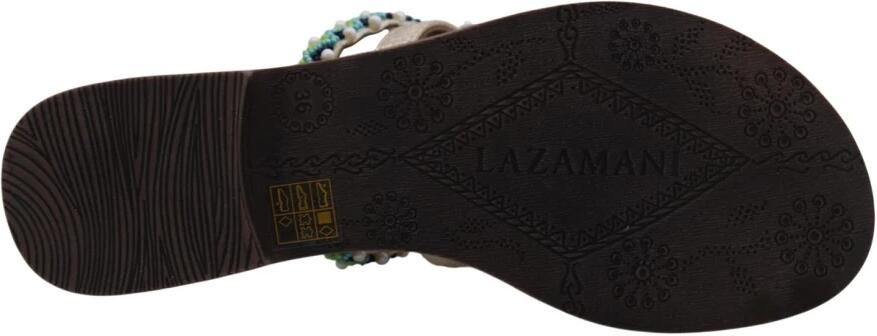 Lazamani Loa Dames Slippers Leer Multi - Foto 7