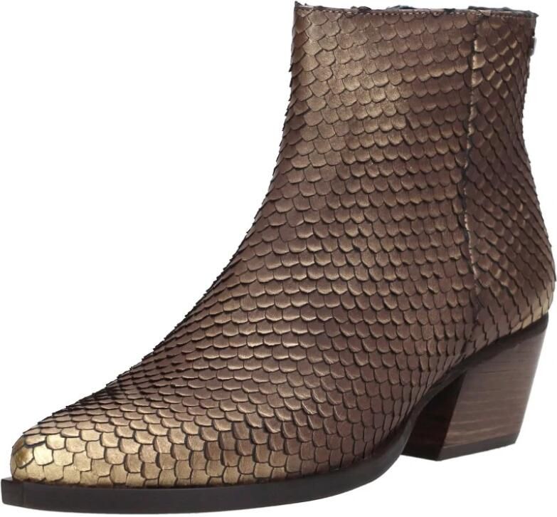 Laza i Phoebe Enkellaarsjes Leer Gold Brown - Foto 3