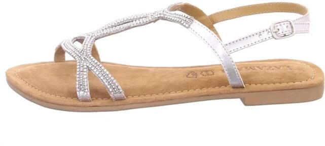 Lazamani Malia Dames Sandalen Leer Silver - Foto 2
