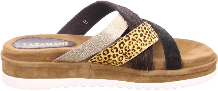 Lazamani dames slipper Bruin multi - Foto 2