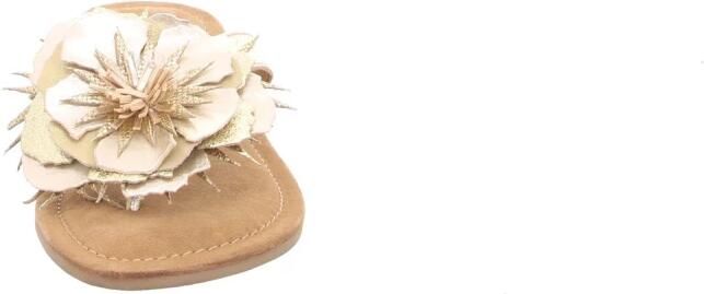 Lazamani Lily Leren Dames Slippers Gold - Foto 4