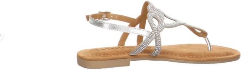 Lazamani Zilveren Sandaal met Strass en Kralen Gray Dames - Foto 11