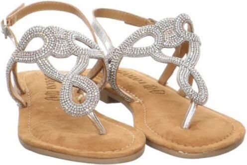 Lazamani Zilveren Sandaal met Strass en Kralen Gray Dames - Foto 10