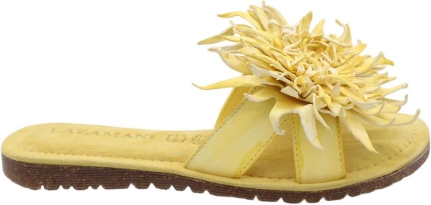 Lazamani Moa Dames Slippers Leer Yellow - Foto 2