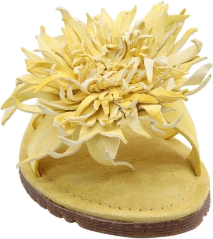 Lazamani Moa Dames Slippers Leer Yellow - Foto 3