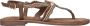 Lazamani Taupe Kralen Sandalen Multicolor Dames - Thumbnail 3