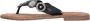 Lazamani Dames Slippers 75.451 South Zwart Leer LA75451south - Thumbnail 4