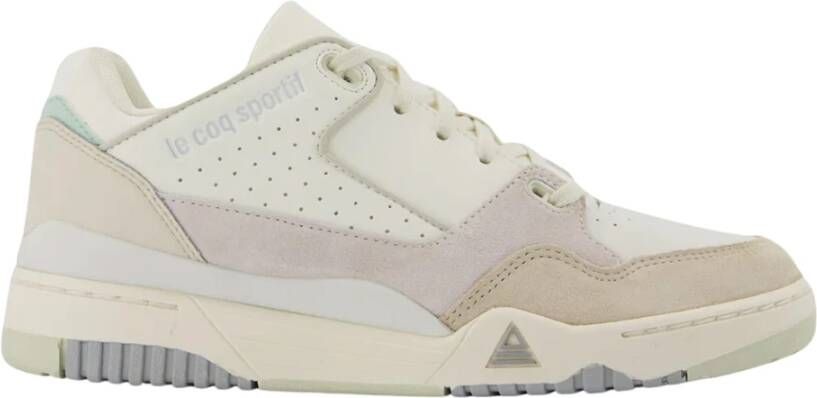 Le Coq Sportif Beige Wit Street Craft Sneakers Beige Dames