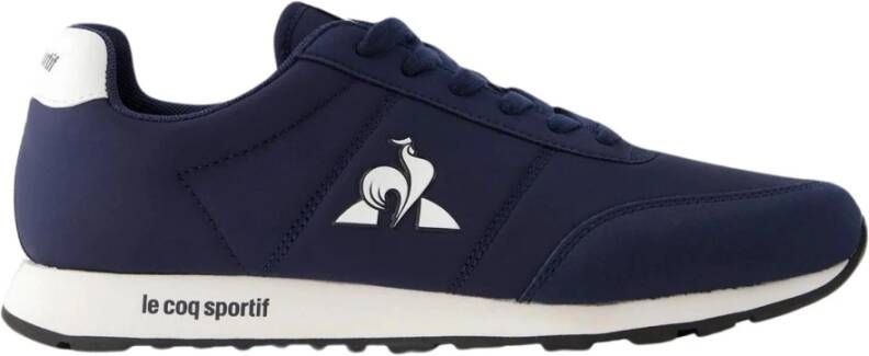 Le Coq Sportif Blauwe Print Sneakers met Rubberen Zool Blue Heren