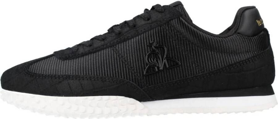 Le Coq Sportif Hardloopsneakers met Suède Inzetstukken Black Dames