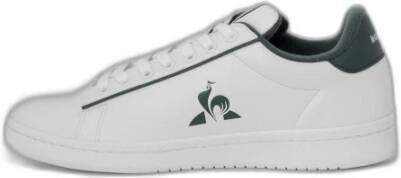 Le Coq Sportif Groene Leren Sportieve Sneakers met Rubberen Zool White Heren