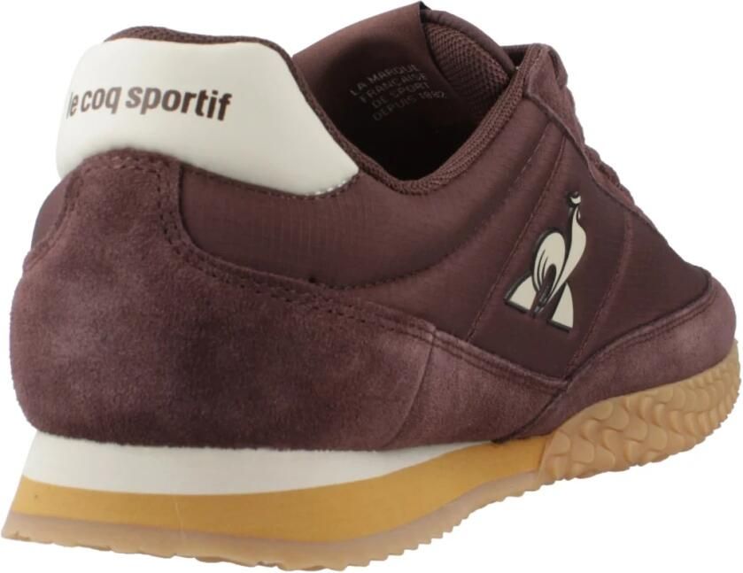 Le Coq Sportif Bruine Casual Sneakers met Rubberen Zool Brown Heren