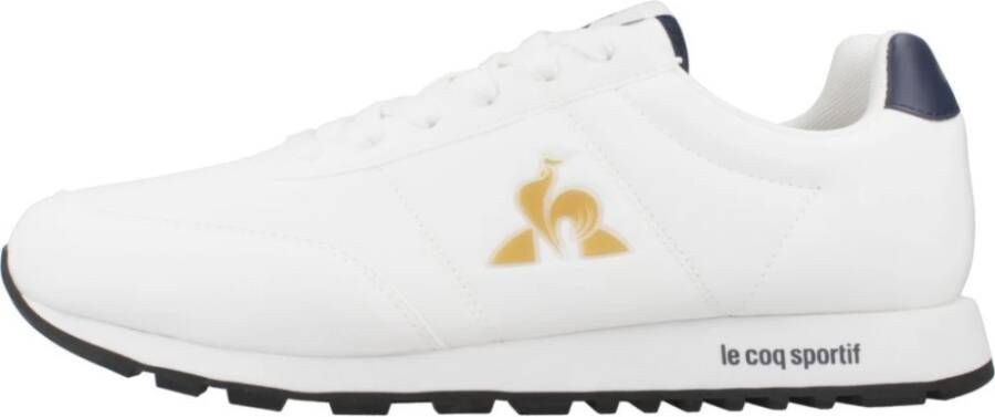 le coq sportif Moderne witte sneakers met gouden details
