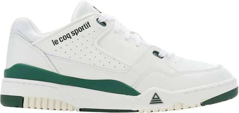 Le Coq Sportif Retro Stijl Wit Groen Sneakers White Heren