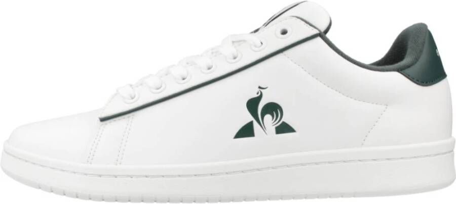 Le Coq Sportif Groene Leren Sportieve Sneakers met Rubberen Zool White Heren