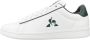 Le Coq Sportif Groene Leren Sportieve Sneakers met Rubberen Zool White Heren - Thumbnail 4