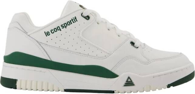 Le Coq Sportif Retro Stijl Wit Groen Sneakers White Heren