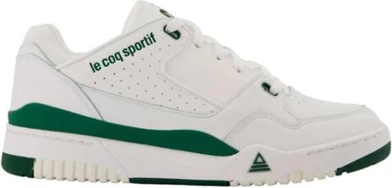 Le Coq Sportif Retro Stijl Wit Groen Sneakers White Heren