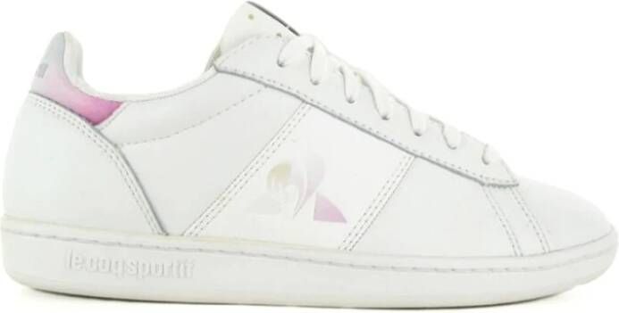 Le Coq Sportif Witte Casual Leren Sneakers oor Dames White Dames