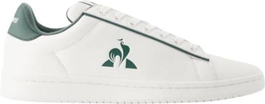 Le Coq Sportif Groene Leren Sportieve Sneakers met Rubberen Zool White Heren