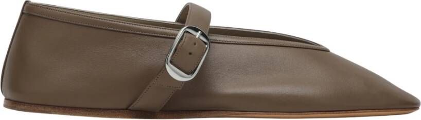 Le Monde Beryl Beige Lamsskin Platte Schoenen