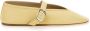 Le Monde Beryl Beige Leren Ballerina met Gespband Beige Dames - Thumbnail 1