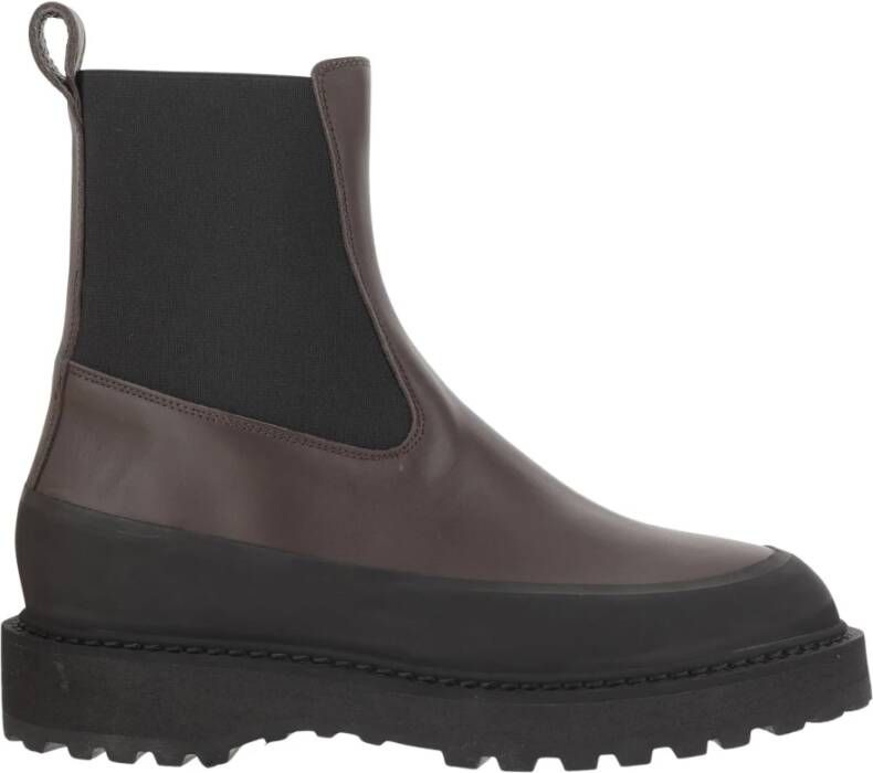 Le Monde Beryl Chunky Sole Kalfsleren Enkellaarzen