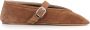 Le Monde Beryl Cognac Suède Ballerina Schoenen Brown Dames - Thumbnail 1