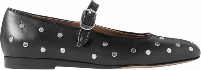 Le Monde Beryl Mary Jane Ballerina Flats met Noppen - Foto 3