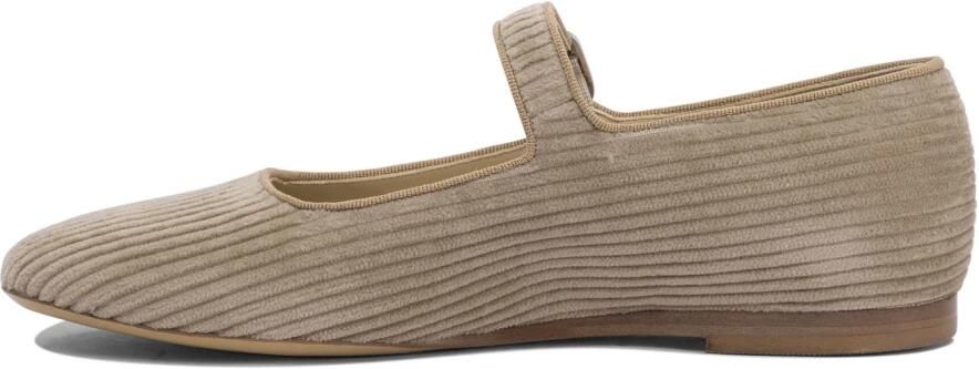 Le Monde Beryl Mary Jane-ballerina van corduroy met grosgrain-afwerking - Foto 5