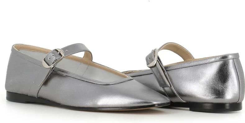 Le Monde Beryl Zilveren Platte Schoenen met Gesp Sluiting - Foto 2
