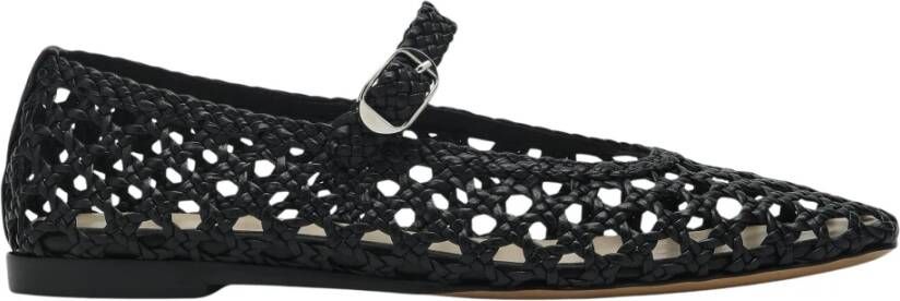 Le Monde Beryl Zwarte platte schoenen van geitenleer