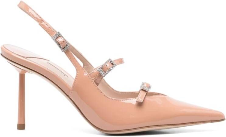 Le Silla Beige Slingback Stiletto Platte Schoenen