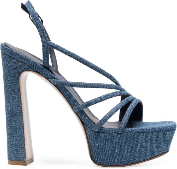 Le Silla Denim Scarlet vriendje sandalen Blauw Dames