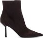 Le Silla Donkerbruine Suède Stiletto Laarzen - Thumbnail 1