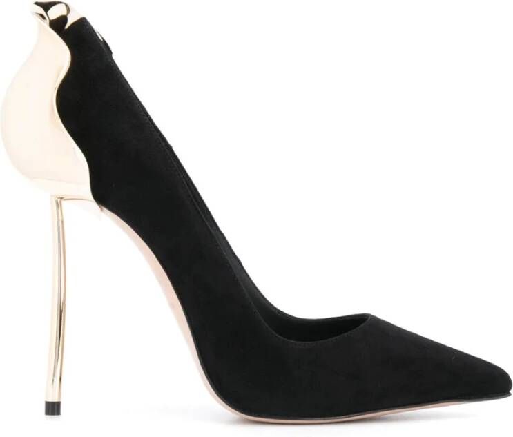 Le Silla Elegant Zwart Fluweel Hoge Hakken